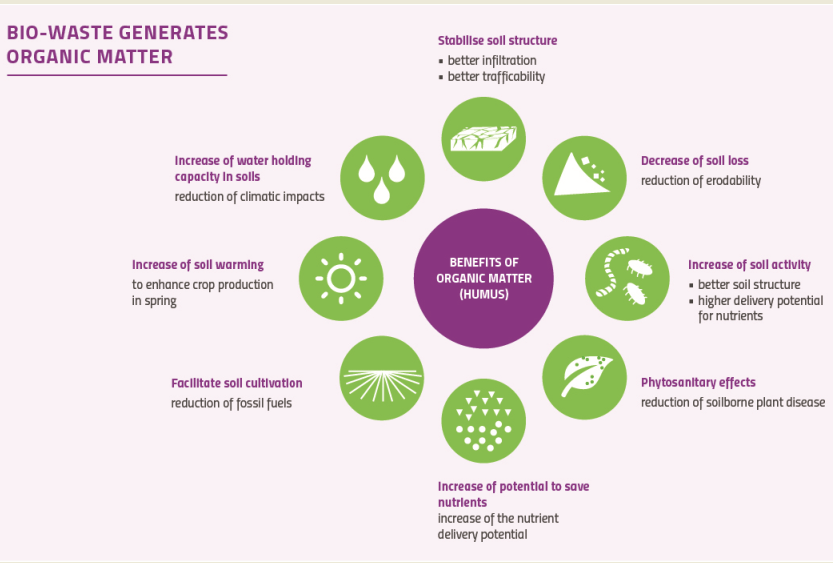 biowaste generates organic matter european compost network carbon cycle flow chart